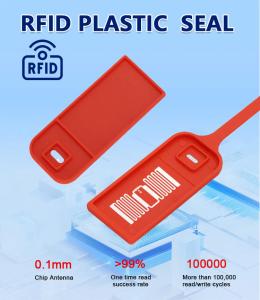 Etiqueta de selagem em plástico com sistema de travamento automático
