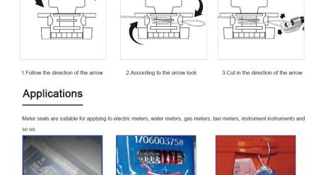Kunststoff-Sicherheitszählerplombe