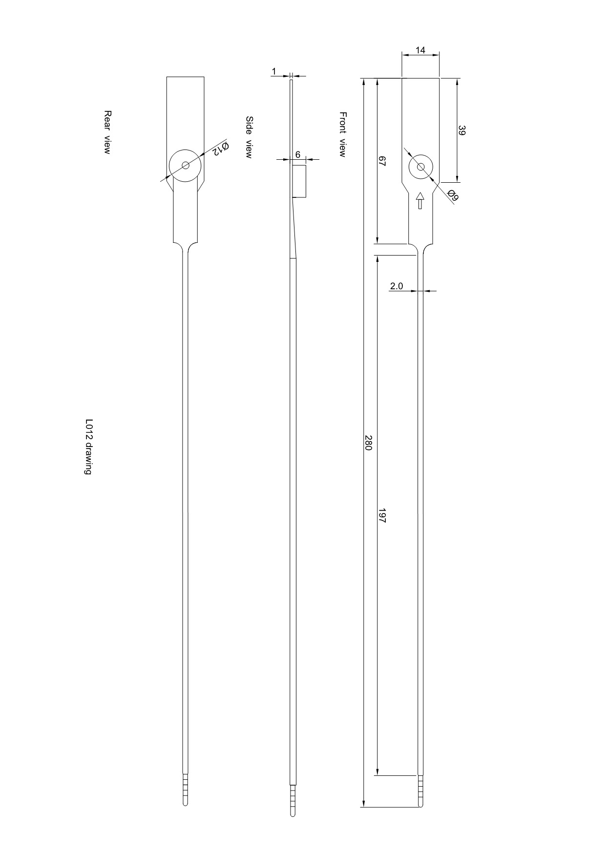 L012 Joints de camion en plastique personnalisés