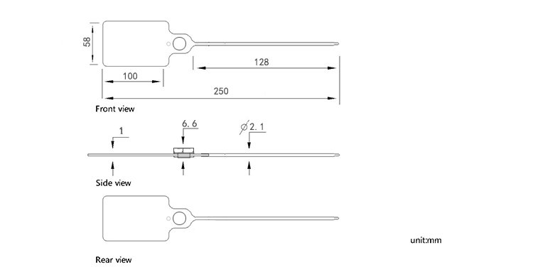 Flag Plastic Seal Flag Plastic Seal