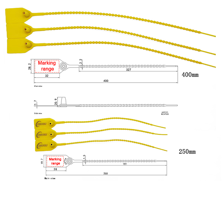 プルタイトハイセキュアプラスチックシール Pull-tite High Secure Plastic Seal