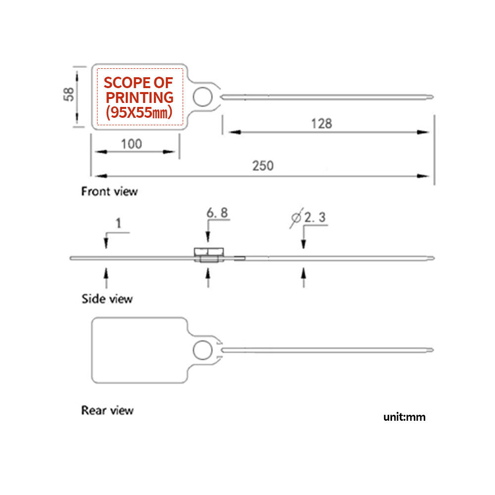 Plastic Seals Shipping Tags Plastic Seals Shipping Tags