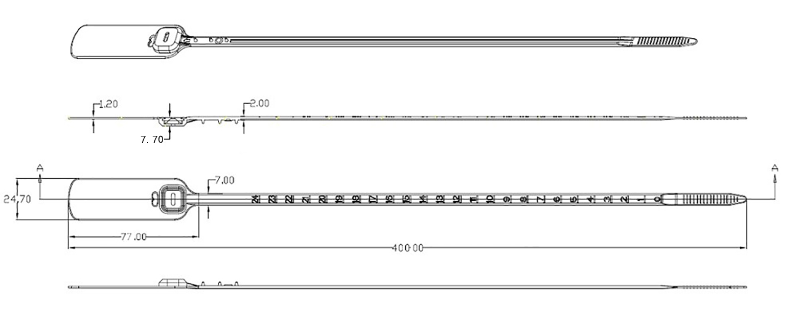 プラスチック セキュリティ シール ロック Plastic Security Seal Lock
